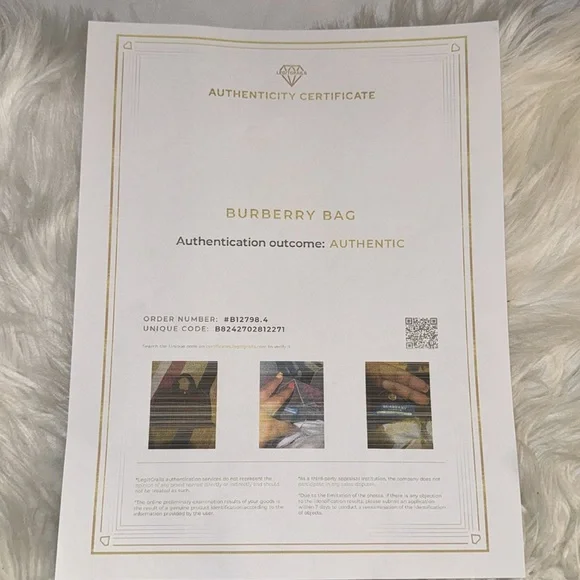 PRE LOVED BURBERRY NOVA CHECK BLUE LABEL HAND BAG NYLON RED AUTH GUC with COA - Picture 9 of 9